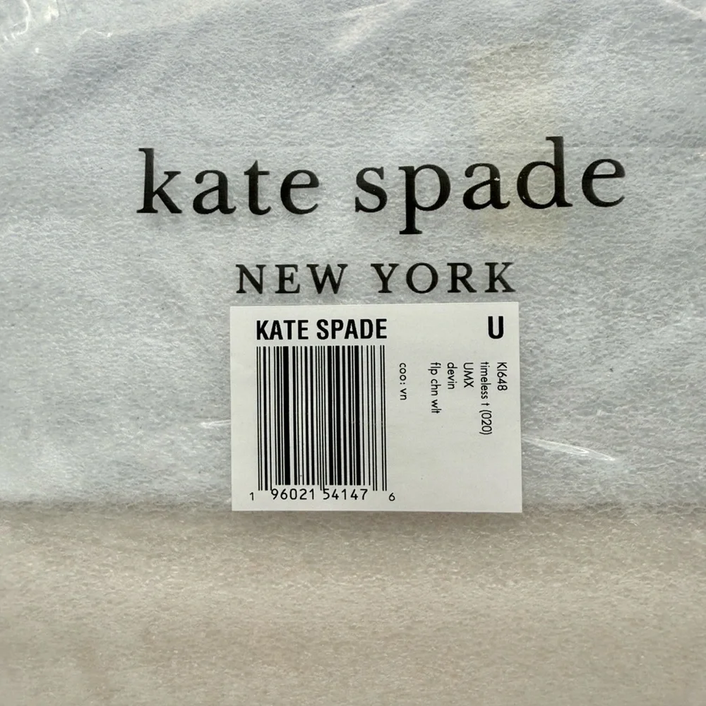 Kate Spade Devin Colorblocked Flap Chain Wallet Timeless Taupe Multi